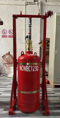 کیفیت  40L Enclosed Flooding Novec 1230 Fire Suppression System Without Pollution For Storage Room کارخانه