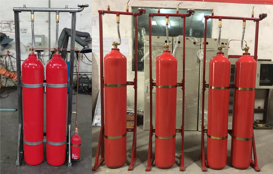 کیفیت  70Ltr Carbon Dioxide Fire Extinguishing Systems CO2 Automatic Fire Extinguisher 5.7MPa کارخانه