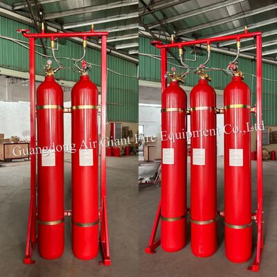 کیفیت  Network Type IG55 Inert Gas Fire Suppression System with 150-300 Bar Operating Pressure -10-50°C Storage Temperature and Audible And Visual Alarm کارخانه