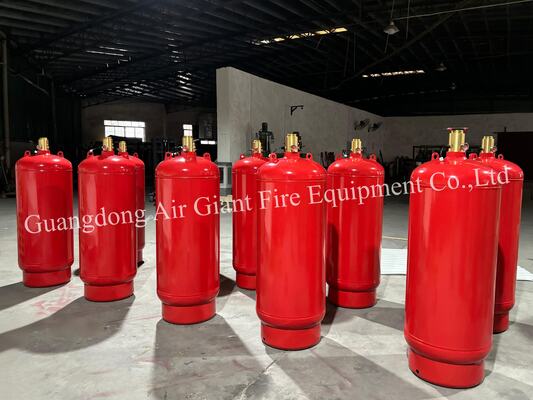 کیفیت  Automatic HFC227ea Fire Suppression System Cylinder Without Pollution For Data Center کارخانه