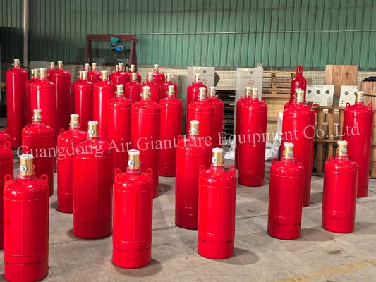 کیفیت  High-quality FM200 Fire Extinguishing System Cylinder Without Residue For Telecommunication Room کارخانه
