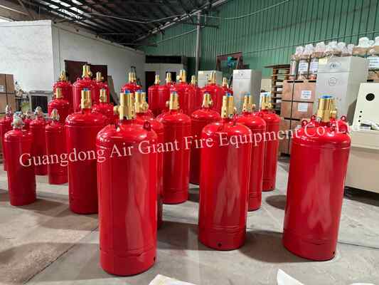 کیفیت  Insulated FM200 Fire Extinguishing System Cylinder Without Residue For Telecommunication Room کارخانه