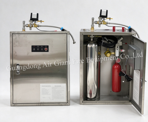 کیفیت  Single Bottle Fully Automatic Commercial Kitchen Fire Suppression System کارخانه