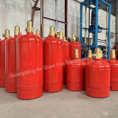 سیلندر برای سیستم خاموش کننده آتش اتوماتیک FM200 بدون باقیمانده برای اتاق ذخیره سازی