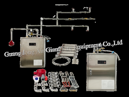 سیستم خودکار اطفاء حریق شیمیایی مرطوب هود آشپزخانه
