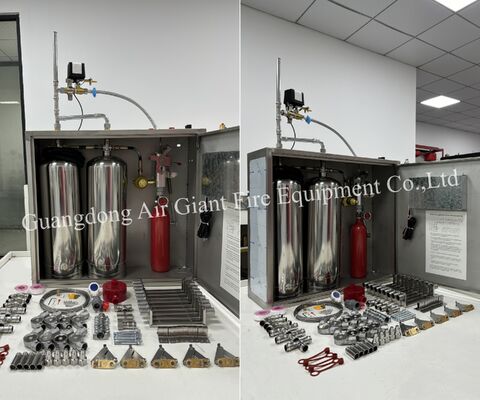 سیستم آتش خاموشی آشپزخانه برای رستوران هتل مبارزه با آتش با مواد مخصوص خاموش کننده آشپزخانه